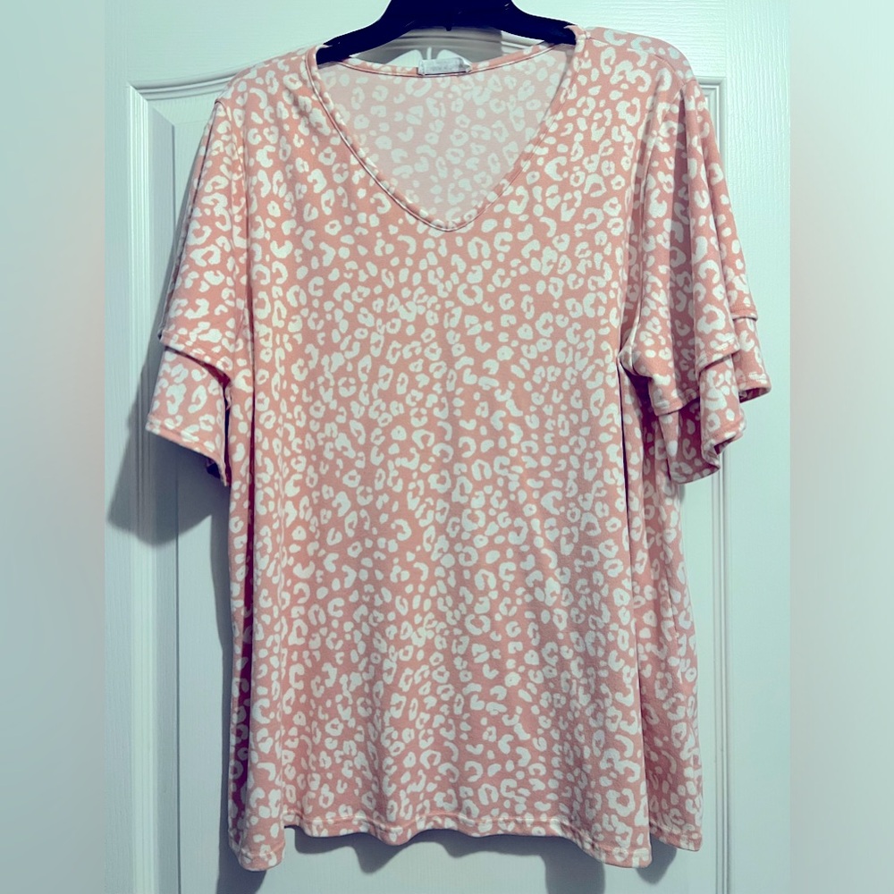 Cream N Sugar women’s shirt, xl, euc, pink